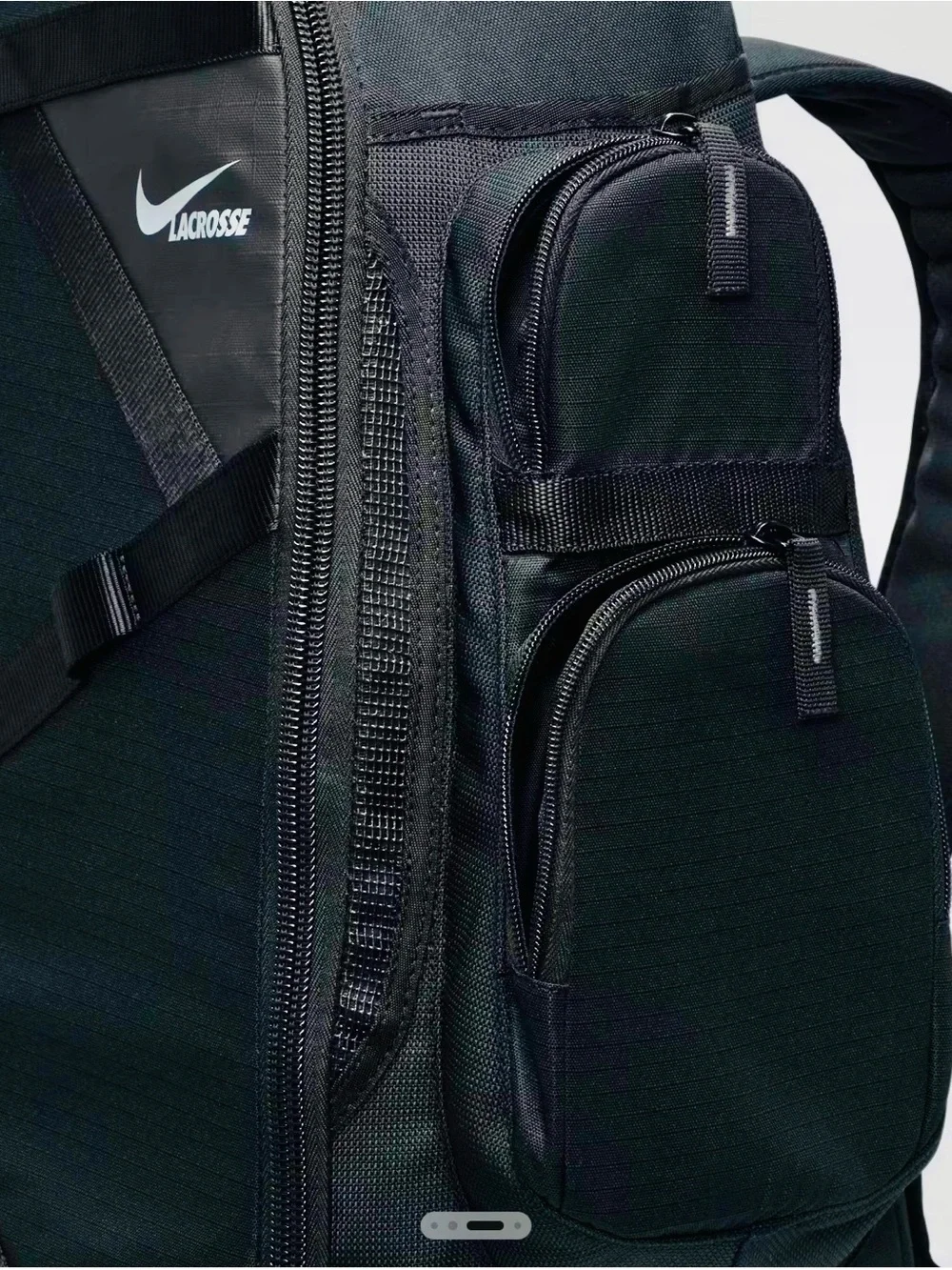 Nike Game Day Lacrosse Backpack Large 68L Black Gear Bag Stick Holder BPGD-010